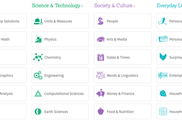 WolframAplha a jeho využití ve vzdělávání